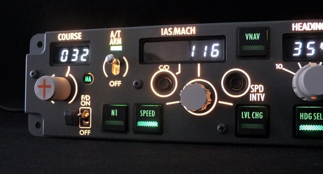 FSC B737 MCP PRO 2 BACKLIT